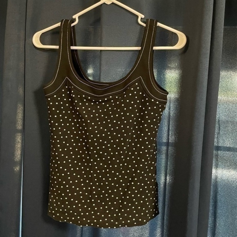 Anthropologie polka dot tank top